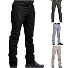 Generisch Taktische Hose Herren Baumwolle Cargohose Militär Tactical Hose Sommer Cargo Jeans Outdoor Arbeitshosen Männer Wanderhose Atmungsaktiv Große Größen Outdoorhose Schwarz XL