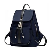 Holly Store Nylon Waterproof Backpack Leisure Shoulder Bag Travel Bag Blue