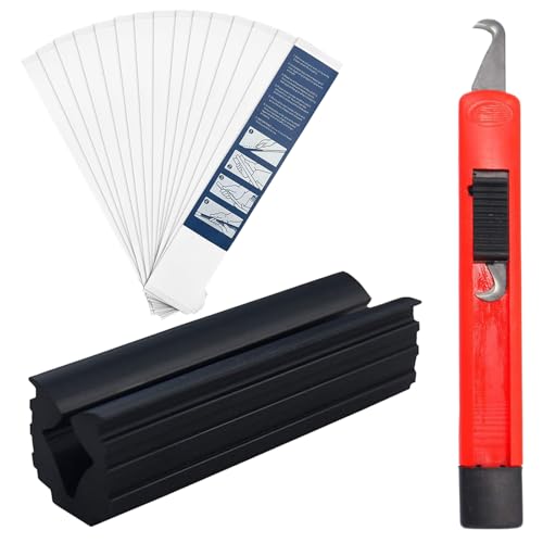 Asheyya Golf Regripping Kit, Professional Golf Grip Kit Including 15 Pcs Golf Grip Tape, Retractable Hook Knife and Rubber Clamp