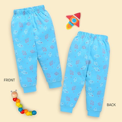 Image of LuvLap Baby Boys & Girls 100% Cotton Pyjama Pack of 3