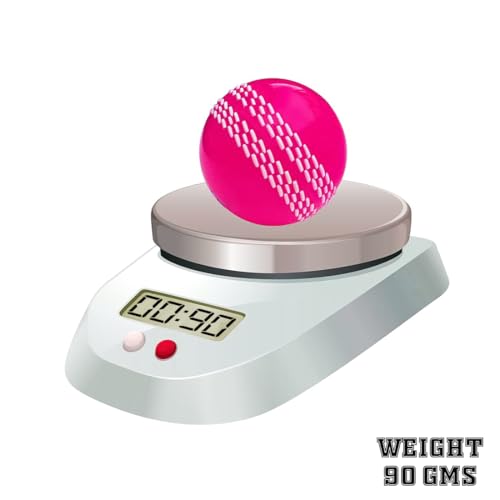 Image of Whitedot Synthetic Rubber Practice Cricket Ball /Wind Balls (90 GMS) for - Indoor & Outdoor Street & Beach Cricket (Pack of 6) (Pink)