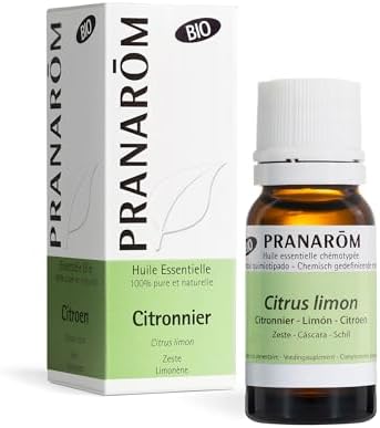 PRANAROM Aceite Esencial Limón Bio (10 ml) – Digestión – 100% Pur...