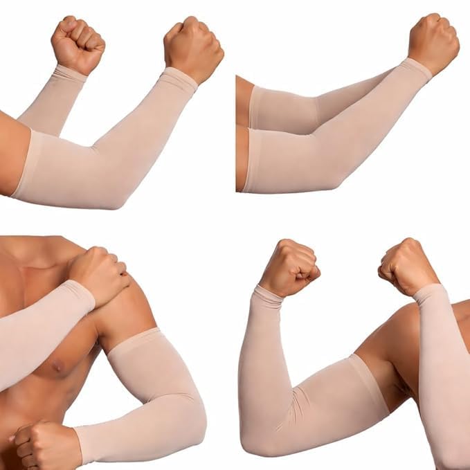 Image of Arm Sleeves Men & Women Sunlight Protection Protection from Dust, Pollution, Sunburn, UV Protection - Suitable for, Sports - Hand Summer Gloves (Pack Of 1)