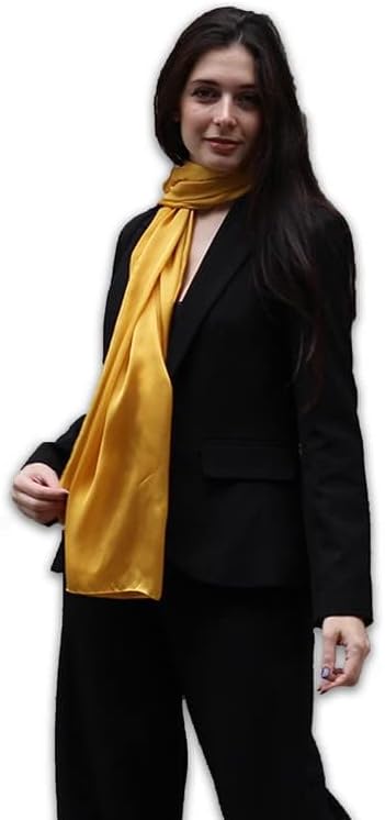 Trillion London® Spring Collection Silk Scarf - Silk Neck Scarf For Women - Ladies Lightweight Scarves Shawl Wraps 70" x 35" - Image 2
