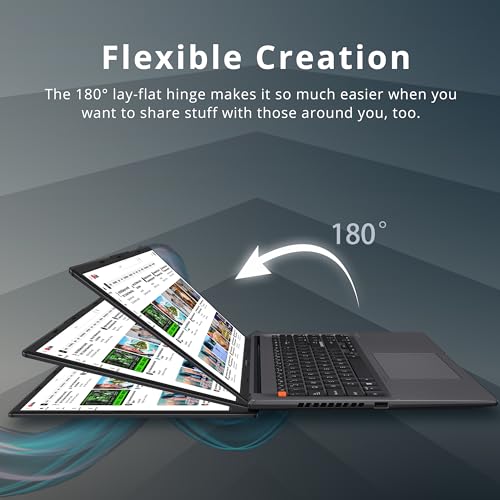 Image of ASUS VivoBook S 15 Slim 15.6 inch FHD Laptop, AMD Ryzen 7 5800H, 8GB RAM, 512GB SSD, AMD Radeon Graphics, Fingerprint Reader, Backlit Keyboard, Webcam, Windows 11 Home, Indie Black, 32GB Hotface USB Card