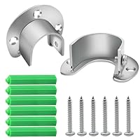 ウッドポール210㎝ボルト固定式ブラスパイプ仕様3本継2本1セット Amazon.co.jp: LIKENNY U字型フランジロッドホルダークロー