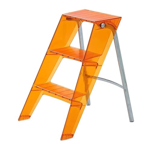 Taburete plegable de acrílico, portátil y resistente para mesita de noche, bañera, cocina y uso en la oficina