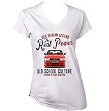 TEESANDENGINES Alfa 75 Turbo Evoluzione 1987 1P - Camiseta italiana blanca para mujer Blanco blanco M