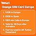Orange SIM Card Europe with Spanish Phone Number, 28 Days 10 GB in Europe, 25 GB in Spain –5000mins Local Calls, 4G Data–Easy Activation& 24/7 Whatsapp Support, for Unlocked Phones