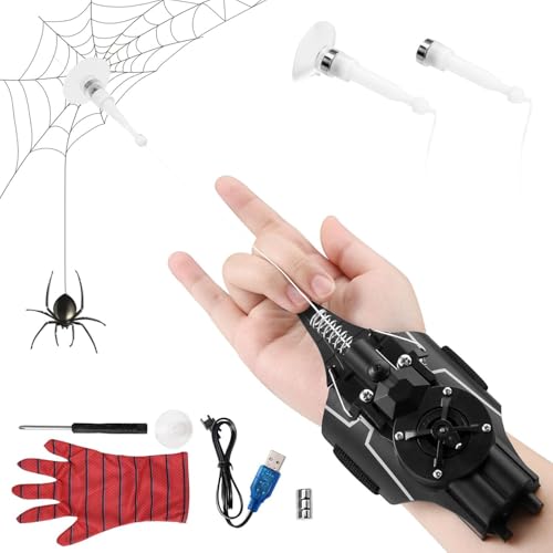🕷️【Ottima fattura】A differenza di altri dispositivi semplici, il nostro lanciatore da polso è stato sottoposto a ottimizzazione strutturale e test sui materiali, quindi la struttura del prodotto è stabile, affidabile e durevole.