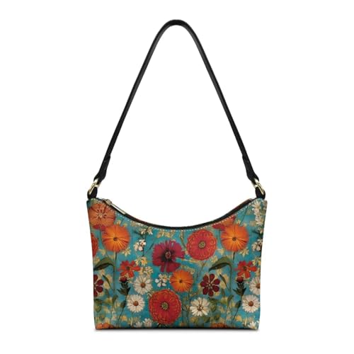 Image of Handbag for Women Leather Underam Shoulder Bag with Zipper Fashion Work Purse Waterproof Travel Wallet