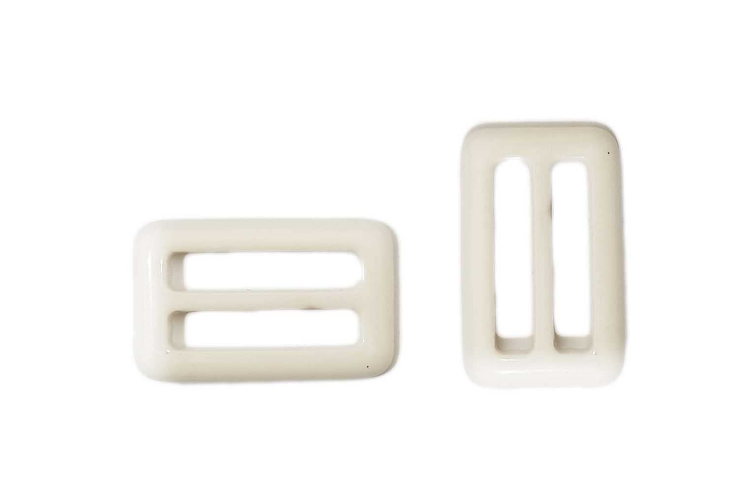 Off White Rectangular Plastic Buckle for belt handbag and fashion accessories Suitable for most styles silk scarves tee shirt fashion ladies Women Belt buckle package of 4 pieces