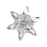 Un anniversaire précieux et des célébrations saisonnières, cette broche multifonction en forme de flocon de neige combine l'artisanat avec une portabilité pratique pour exprimer des styles attentionnés dans chaque détail étincelant