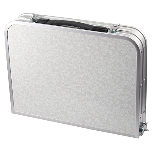 Folding Camping Table With Carrying Handle Anbte Aluminum 24" X 16" Adjustable Lightweight Portable Camping Table Waterproof For Outdoor Indoor Picnic Beach Kitchen Picnic Backyard #TOP7