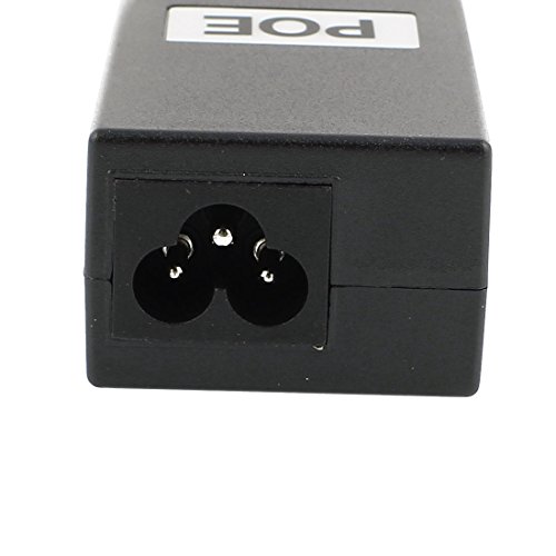 Aexit 2 Piezas 24V IC Sockets y Plugs 1A Adaptador Interruptor Ethernet Inyector de Fuente de Poder POE Power Over miniatura 3