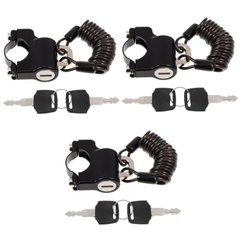 Serrure sécurisée antivol avec câble acier Gatuida pour casque scooter