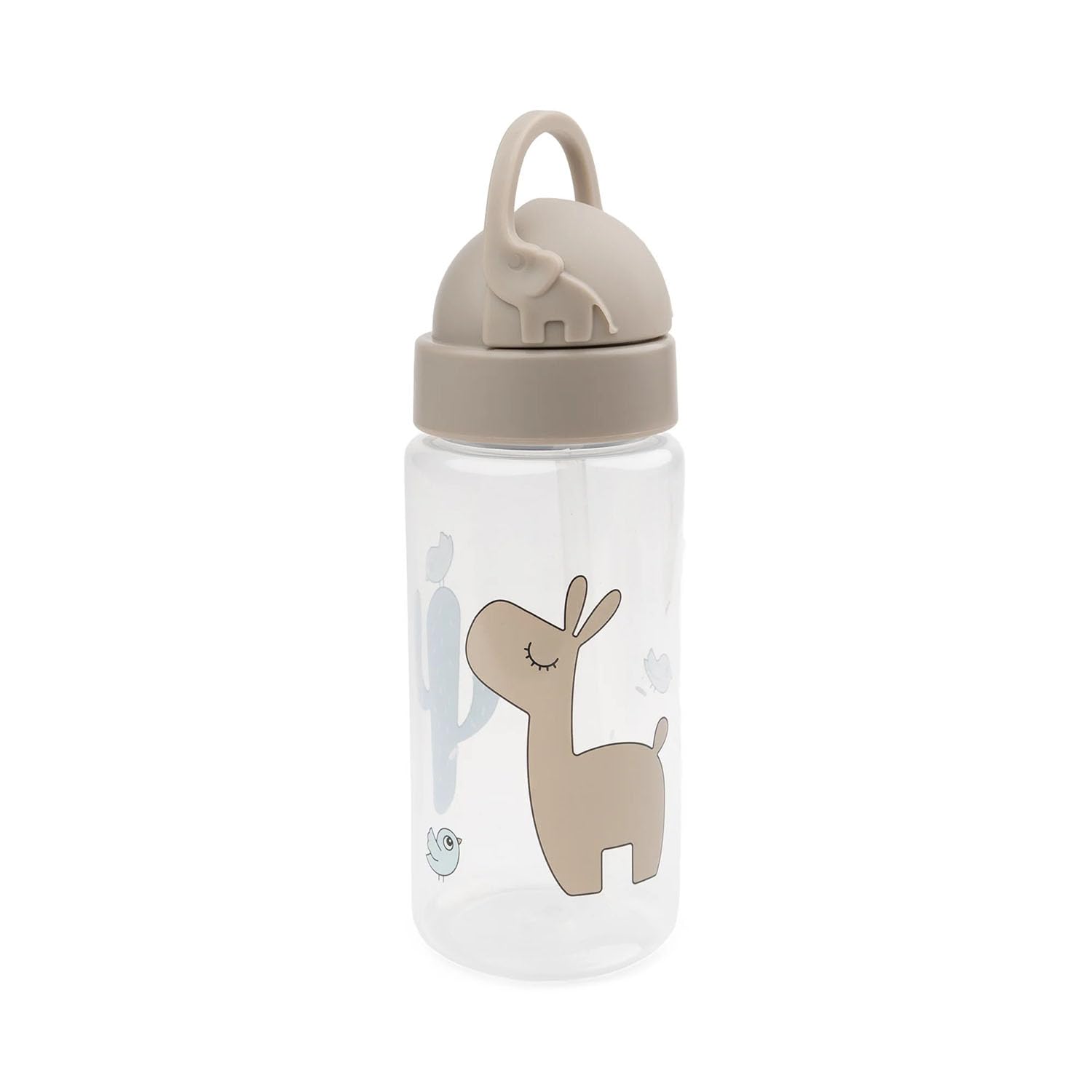 Done by Deer 1026319 Botella con pajita - Lama Lalee arena (350 ml)