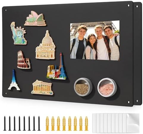 2Pack Magnet Board,17" x 12"Magnetic Board for Wall for Magnets,D...