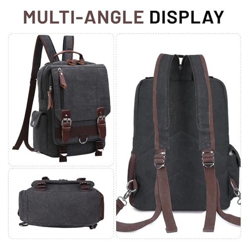 Image of mygreen Canvas Cross Body Messenger Bag Shoulder Sling Backpack Travel Rucksack