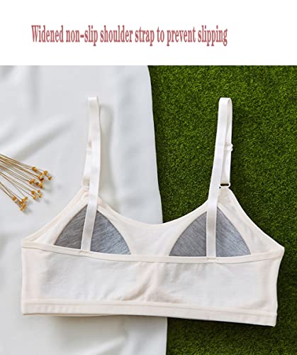 Bras for Girls Training Cotton Bras Wireless Light Padded Sports Bra 8-16 Years Girl's