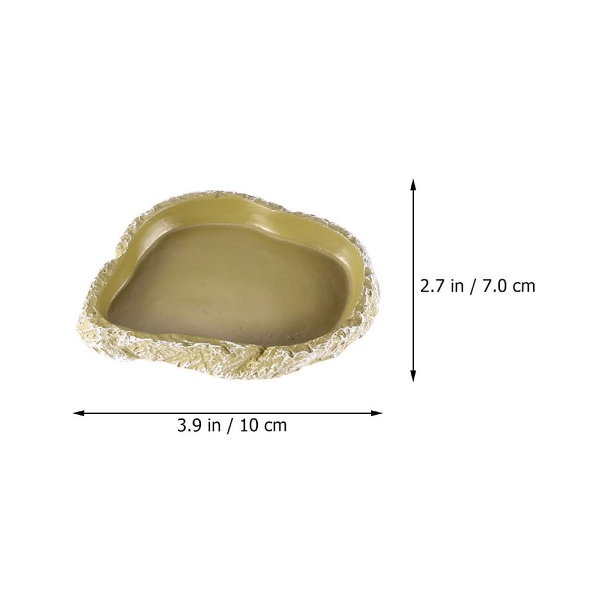 SUPVOX 3Pcs Resin Reptile Feeding Bowl Terrarium Food Basin for Turtle Lizard Gecko Crab Water Dish for Reptiles and Amphibians