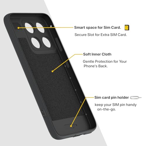 Image of Outlouders Back Cover for Motorola Moto Edge 70 Fusion 5G | Full Camera Protection | TPU Soft Flexible Shockproof Bumper Case (Grey)