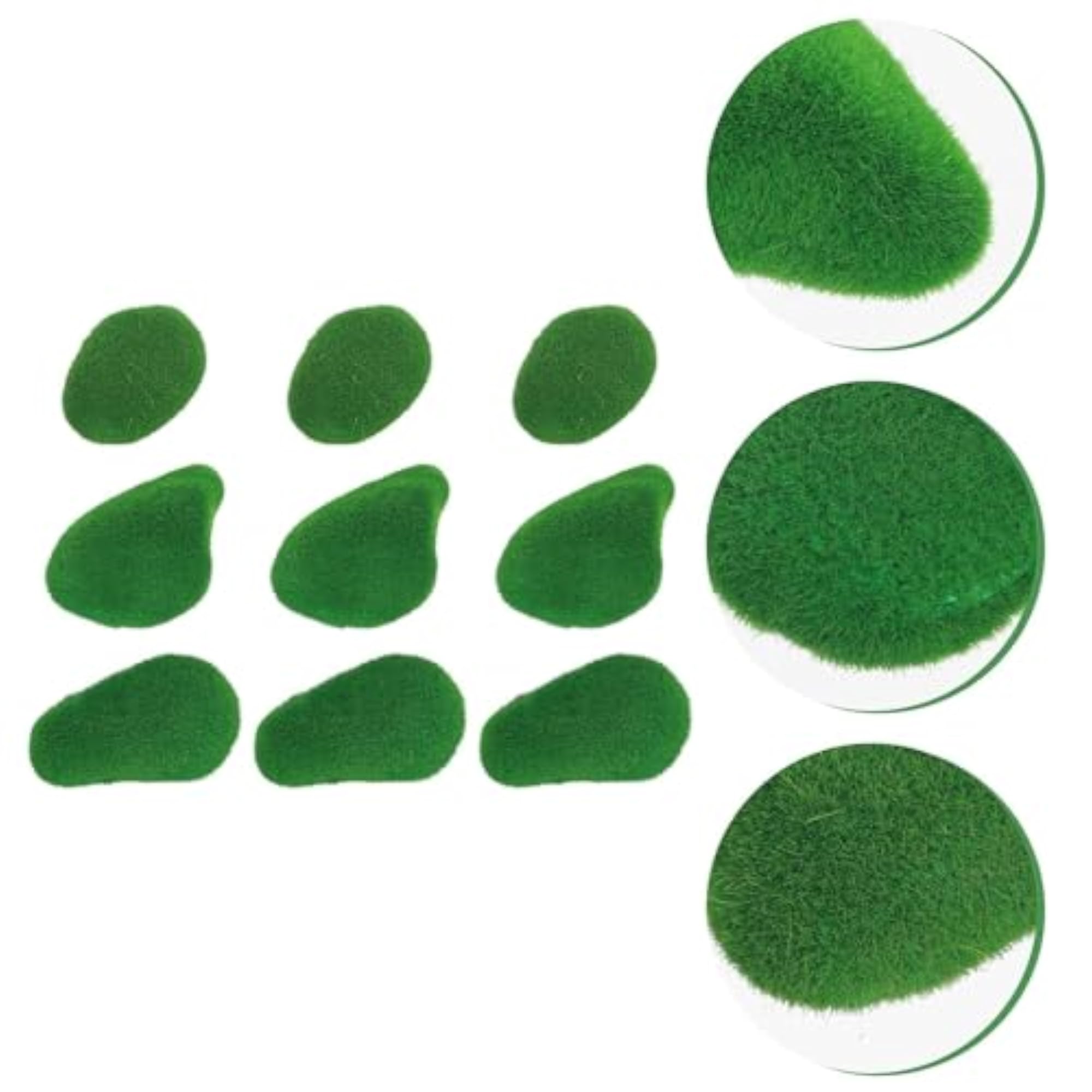 12pcs Artificial Moss Rocks for Decorative Use