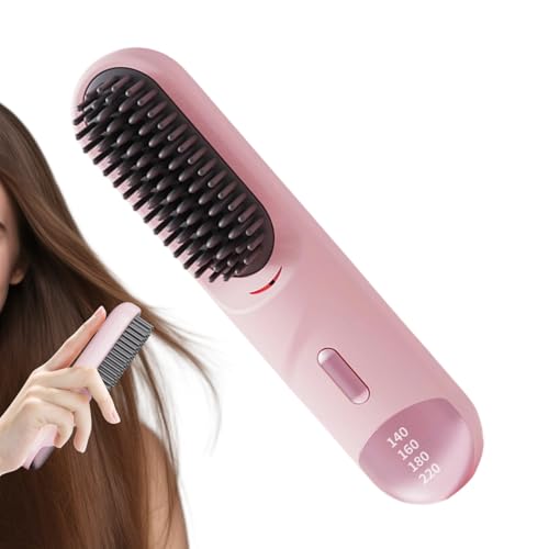 Brosse lissante sans fil pour dompter les frisottis facilement à la maison ou en voyage