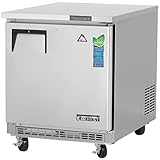Everest Refrigeration ETBF1 Undercounter Worktop Freezer 1 Door, 115v, NSF - 7.5 cu. ft.