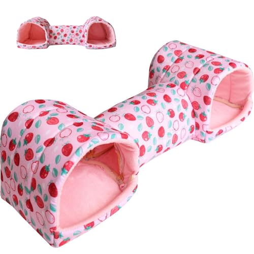 ハムスター 隠れ家 - 洗える 小動物用 チューブ おもちゃ | 洗濯機対応 ケージアクセサリー 小動物用ハウス チンチラ ウサギ フェレット