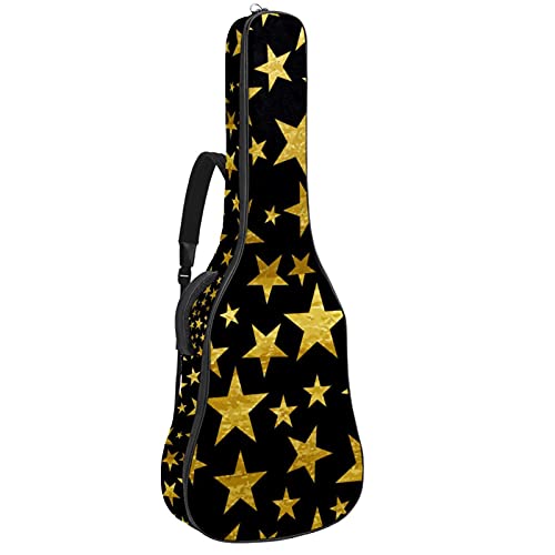 Housse guitare étanche et sa fermeture éclair souple motif étoiles