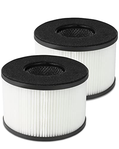Future Way BS-03 Filter Replacement Compatible with PARTU and Slevoo BS-03 Air Purifier, H13 True HEPA and Activated Carbon Filter, Part# U & X, 2 Pack
