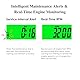 NInE-ROnG Jayron JR-HM058 Digitaler Stundenzähler-Drehzahlmesser,2 Systemoptionen,Countdown-Wartungserinnerung,Einstellung der Hintergrundbeleuchtung,Rasenmäher