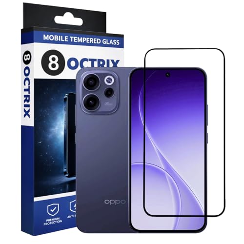 Image of Premium Tempered Glass Screen Protector Compatible for Reno 15C with Edge-to-Edge Coverage - Case Friendly, Anti-Scratch & Bubble-Free Installation Kit (Pack Of 1)
