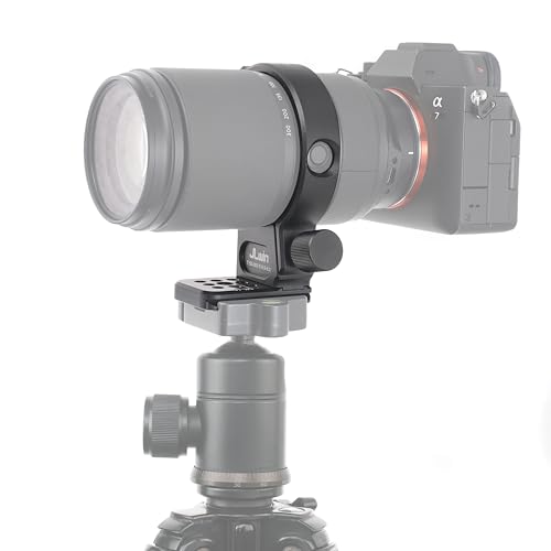 FocusFoto Metal Tripod Collar Mount Ring 75mm for Tamron 50-300mm F/4.5-6.3 Di III VC VXD for Sony E Mount Lens, Bottom with 1/4\" & 3/8\" Thread Screw Mount Quick-Release Plate for Acra-Swiss Tripod - Thumbnail 7