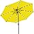 JEAREY Upgrade 9FT LED Lighted Patio Umbrella, Solar Outdoor Umbrella, Tilt Table Umbrella for Pool, Deck & Yard(Yellow)