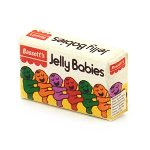 2 x MyTinyWorld Dolls House Miniature Jelly Babies Sweet Box From 1970s-80s