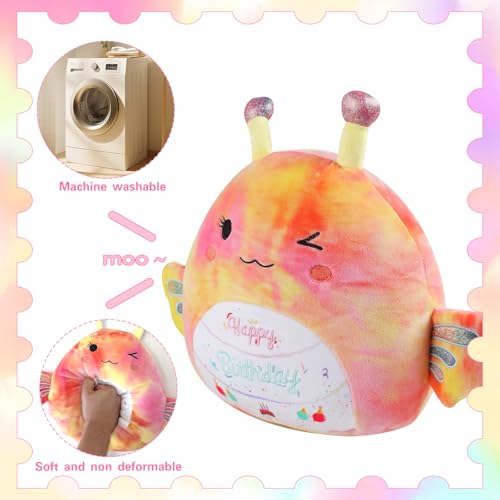 Image of Stuffed Animal Butterfly Plush Toys 14 Inch Soft Unicorn Plushies Pillow Cute Rainbow Plushies Room Decoration Birthday Gifts for Kids Toddlers Girls and Boys (Large Butterfly)