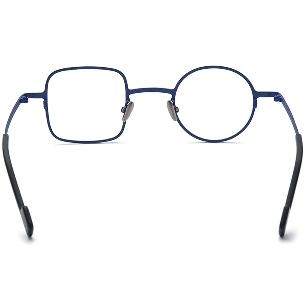 Vintage tytanowe oprawki do okularów męskie okrągłe kwadratowe okulary damskie okulary w stylu retro