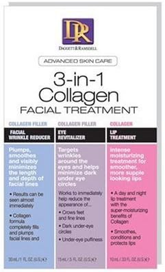 Daggett & Ramsdell 3 In 1 Collagen Facial Treatment 6.28 oz. (Includes Facial Wrinkle Reducer, Eye Revitalizer And Lip Treatment)