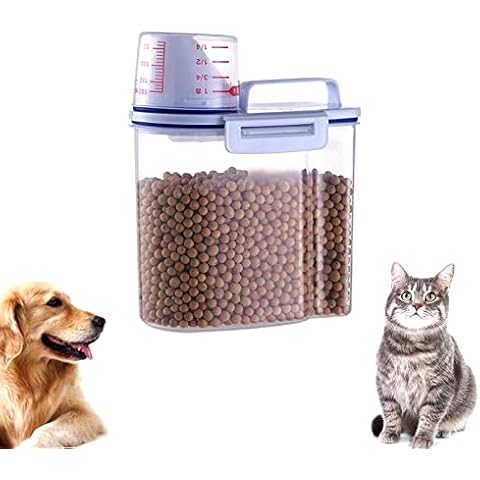 Vulevirtue Recipiente de comida para mascotas Hermético Cover