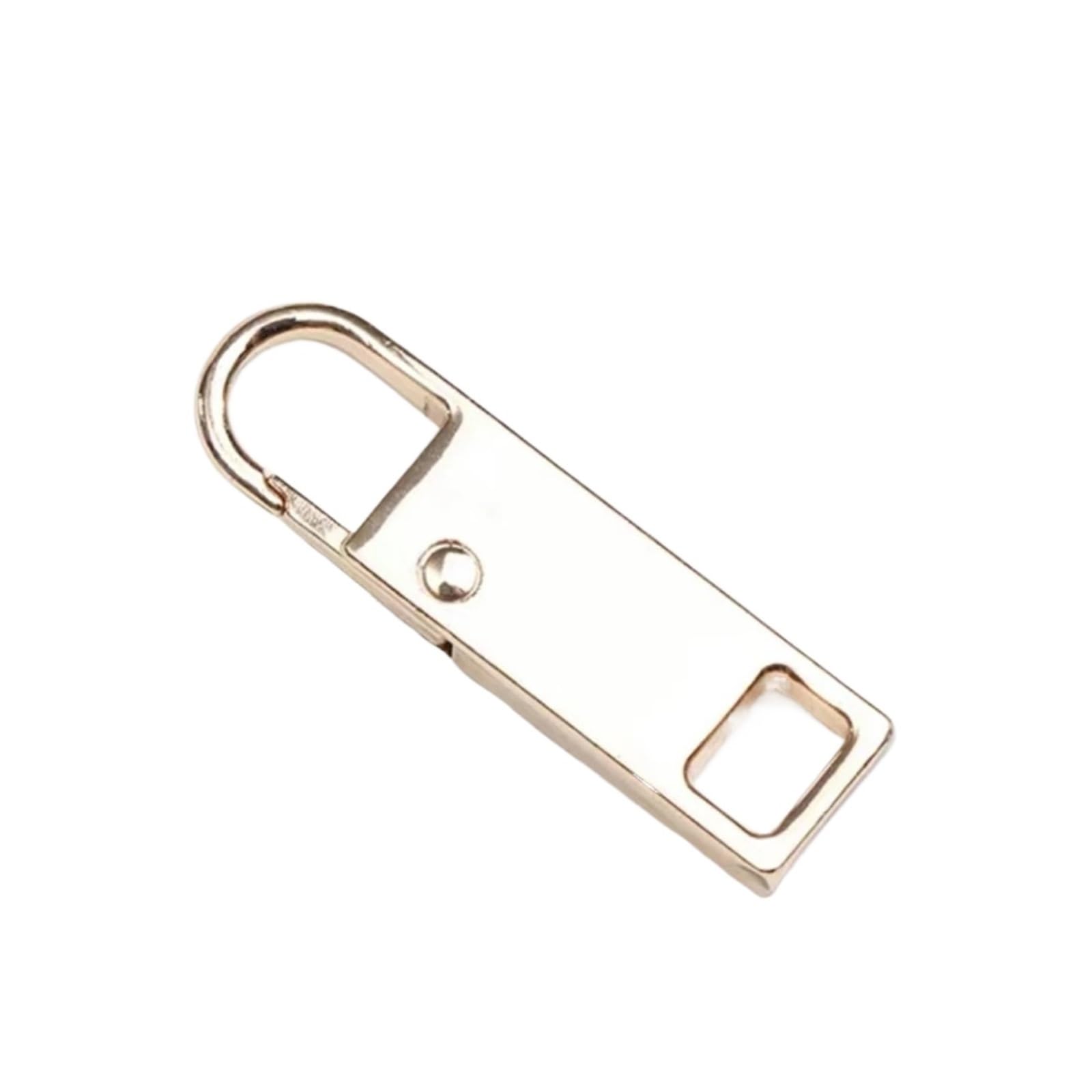 Zamienne uchwyty do zamków błyskawicznych, Zestaw 4 suwaków z metalowym zamkiem błyskawicznym, wielokolorowy, do toreb i wymiany odzieży(Golden-4pcs)