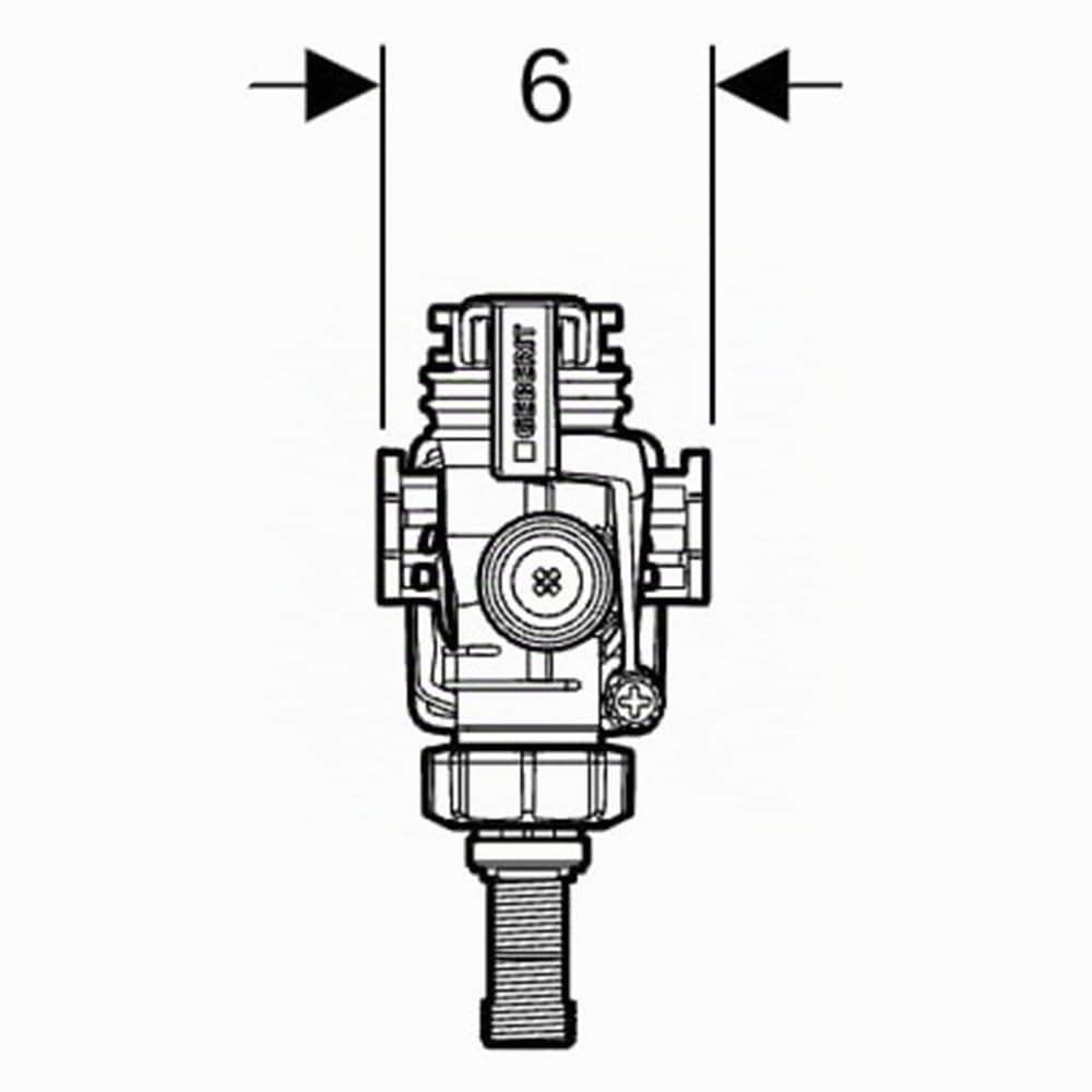 Geberit 240.705.00.5 Valve de remplissage type 383 pour réservoir de chasse encastré