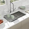 30 Inch Undermount Kitchen Sink - Beslend 30x18x10 Inch Undermount Stainless Steel Kitchen Sink 16 Gauge Single Bowl Round Corner Under Counter Basin