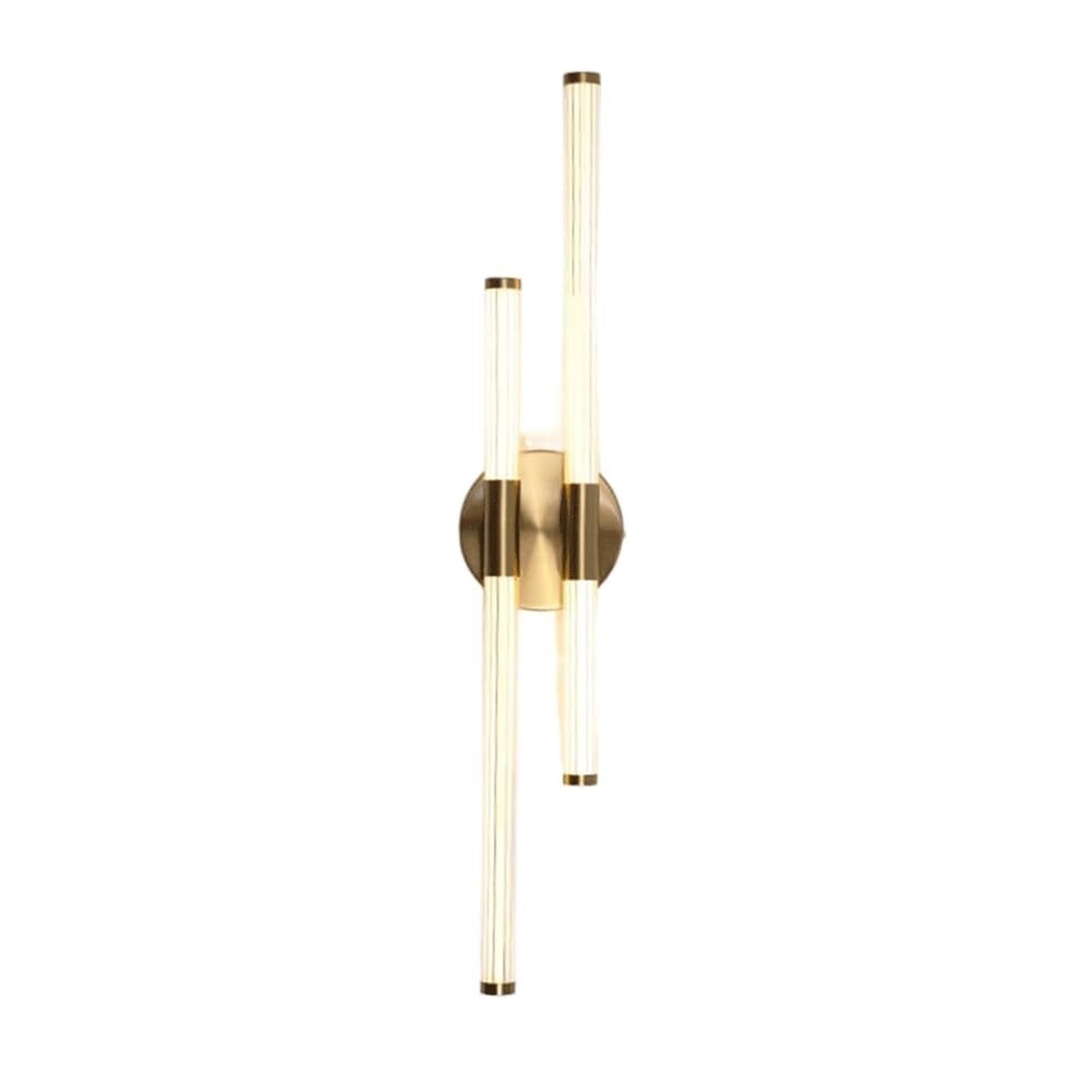 HPTHLY Linear Acrylic Wall Light With Metal Frame, Long Strip Bedside Wall Lamp, 18W Wall Sconce, Warm 3000K Indoor Wall Mounted Lighting Fixture For Bathroom, Corrid