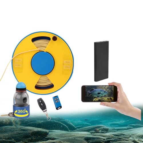 Image of WiFi 360 Fish Finder Underwater Fishing Camera with WiFi Adapter, Infrared Night Vision Light Self-Righting and Temperature Detection