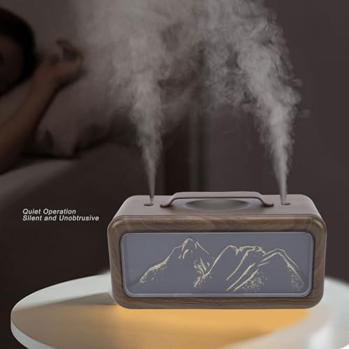 Humidificador de escritorio Fockety con difusor aroma LED miniatura 2