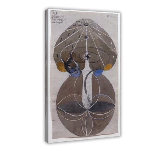 Affiche Hilma Af Klint Tree of Knowledge No.2 impression toile encadrée 30x45cm