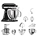 KitchenAid Küchenmaschine | VORTEILS SET | Artisan 5KSM175PS Entsafter Paket | inklusive Entsaftervorsatz, Zitronenpresse und Standardzubehör (Onyx Schwarz)