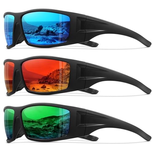 Image of Polarized Sports Sunglasses for Men Women,Driving Fishing